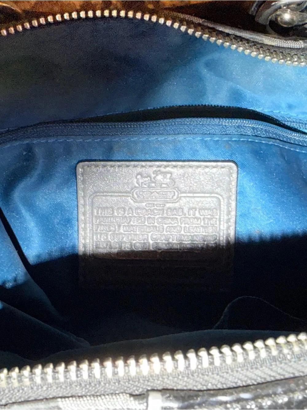 Coach MadisonBlack Signature Satchel Bag